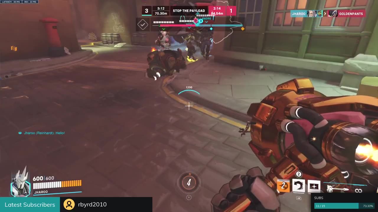 Reinhardt 4K Shatter Overwatch 2 Grandmaster