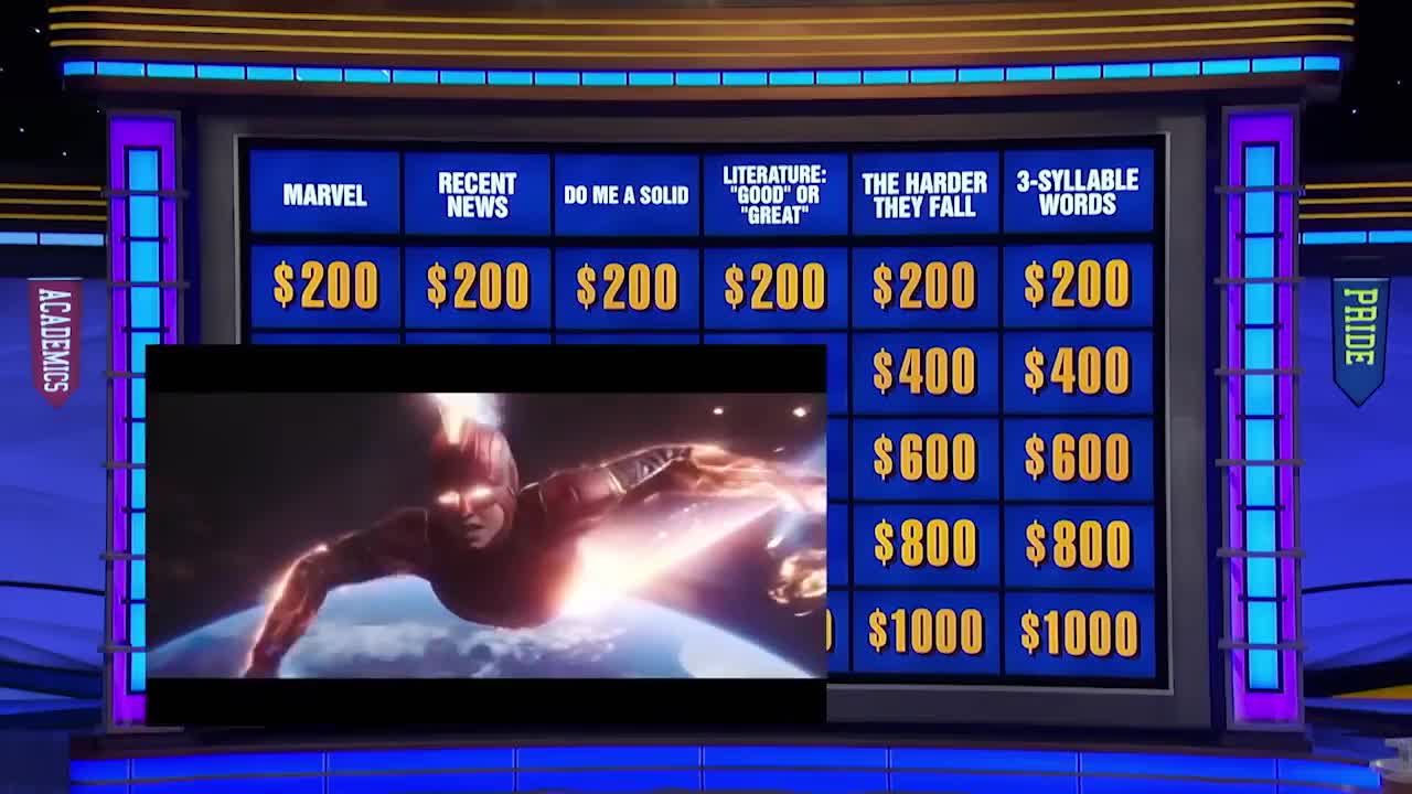 Jeopardy! National College Championship Features MARVEL Category