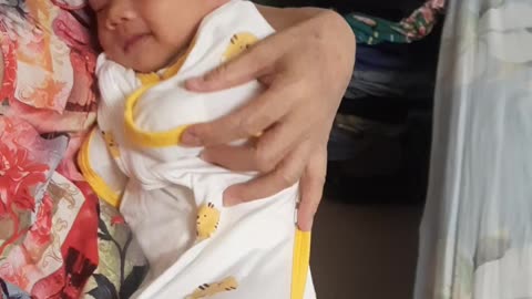 Grandmother and baby