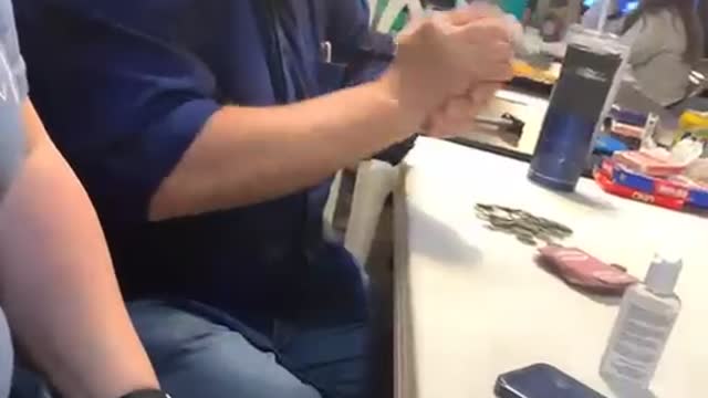 Uncle Falls for Trick Hand Sanitizer