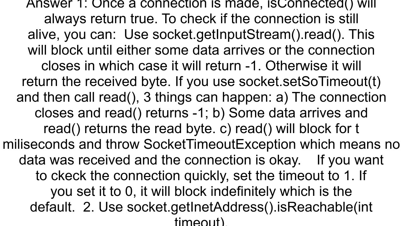 Check the socket connection state in android