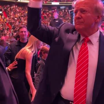 BREAKING: Donald Trump has arrived at #UFC299