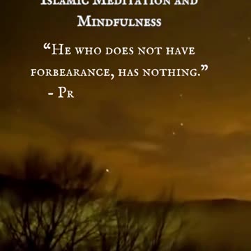 Inner Peace through Islamic Meditation and Mindfulness