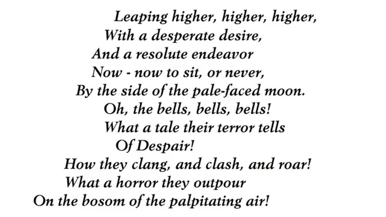 The Bells by Edgar Allan Poe (read by Tom O'Bedlam)