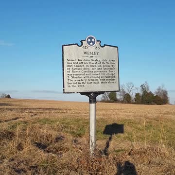 John Wesley in Tennessee?? 1703 to 1791
