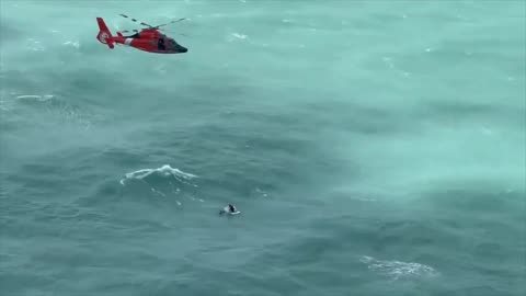 Coast Guard saved man swept to sea off Florida coast as hurrican Milton approached