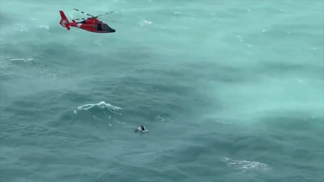 Coast Guard saved man swept to sea off Florida coast as hurrican Milton approached