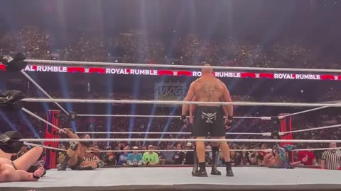 Brock Lesnar Smashes Everyone - WWE Royal Rumble 2023