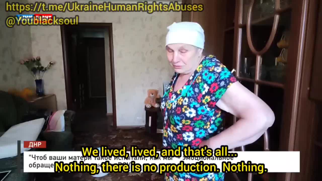 An emotional appeal from a resident of the village of Komarova