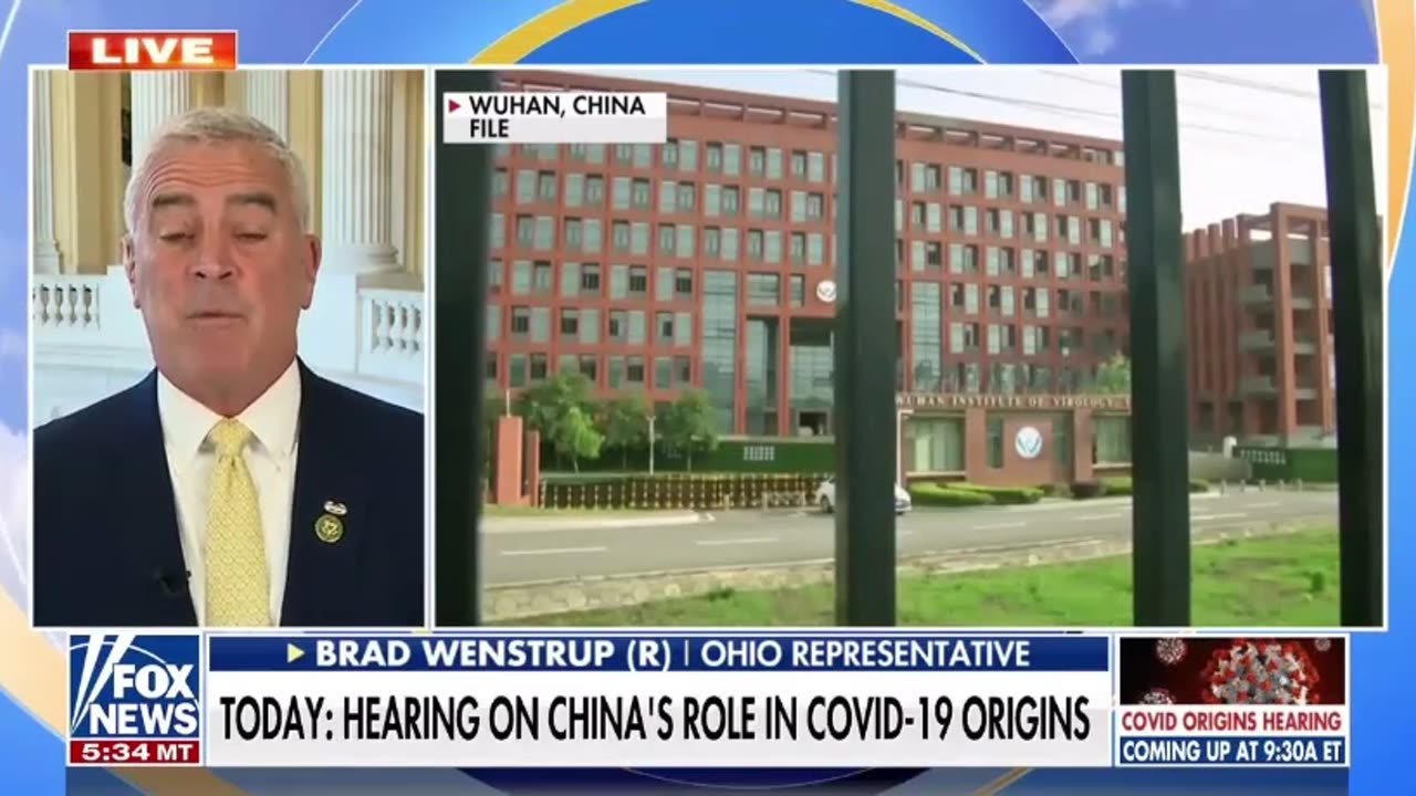 Wenstrup Previews COVID-19 Origins Hearing on FOX & Friends