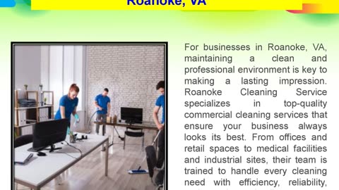 Expert Commercial Cleaning Services in Roanoke, VA