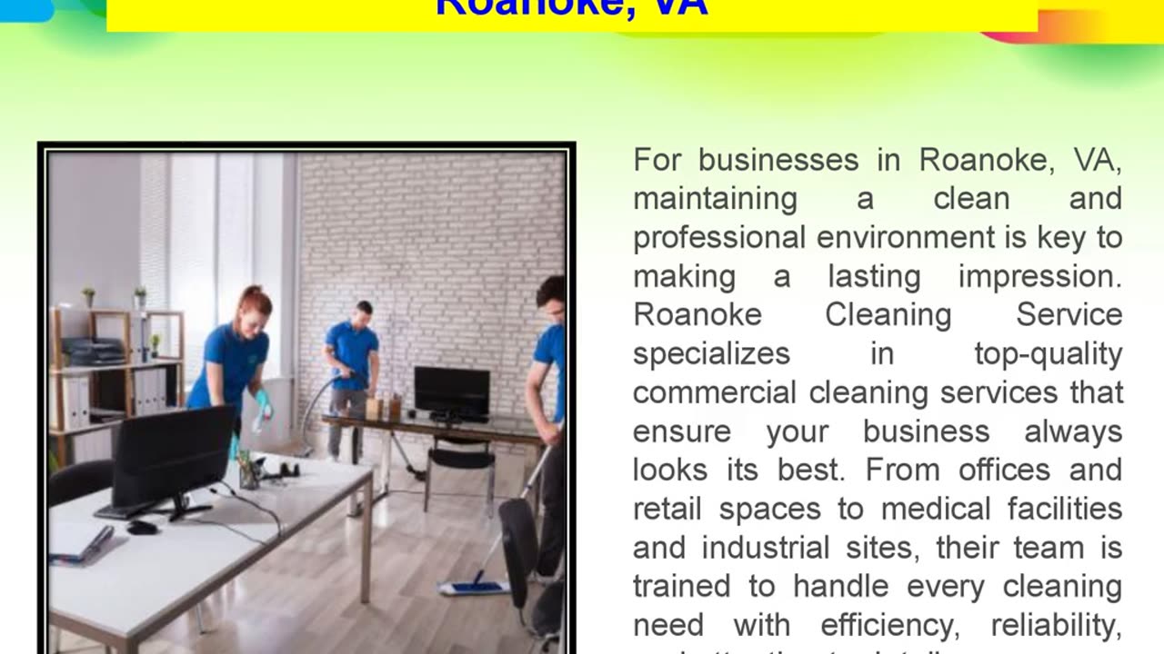 Expert Commercial Cleaning Services in Roanoke, VA