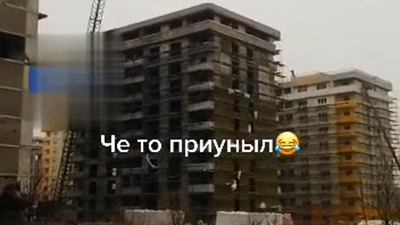 Russian Construction Crane Collapse in Mariupol