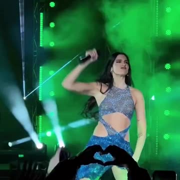 Dua lipa break the floor at live show fans getting crazy