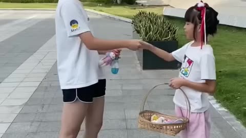 baby sister help her brother# interesting video#funny commedy