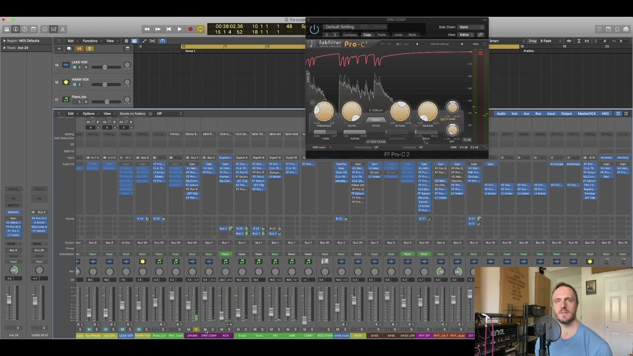 Drum routing and parallell compression