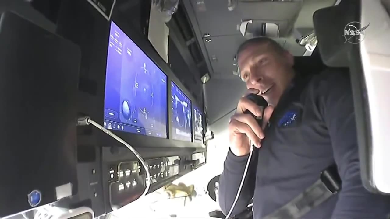 Live from Space_ Video Inside the SpaceX's Dragon Resilience Spacecraft