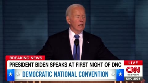 Biden Battles Teleprompter During DNC Keynote - Loses Badly