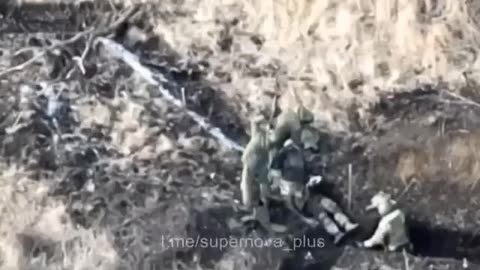 Russian Trying to Shoot a Drone Catches Grenade Instead