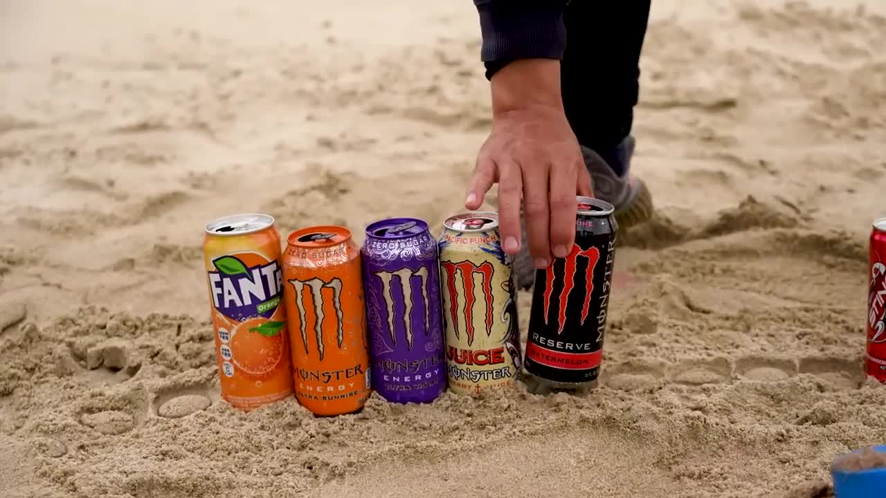 Big Underground Volcanic Eruption from Coca-Cola, Mtn Dew, Monster, Fanta, 7up, Mirinda and Mentos6