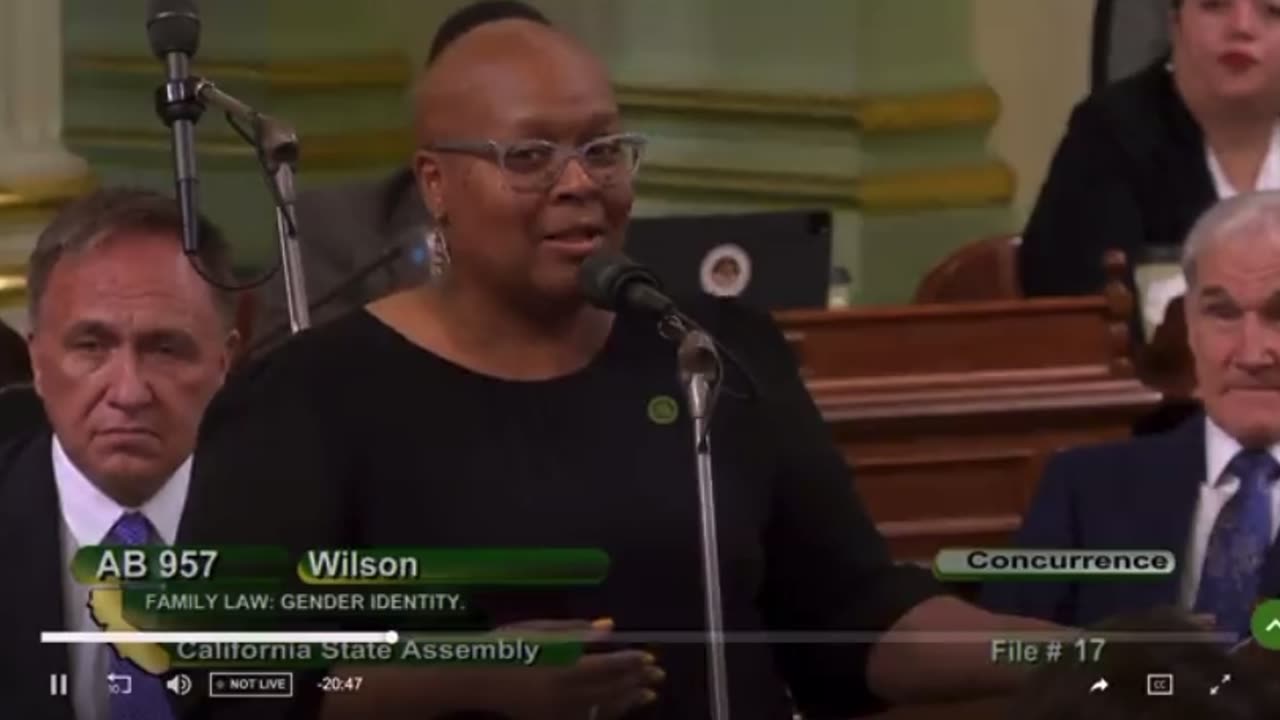 California State Rep. Lori Wilson, who wrote AB 957 On “Affirming” a Child’s Gender