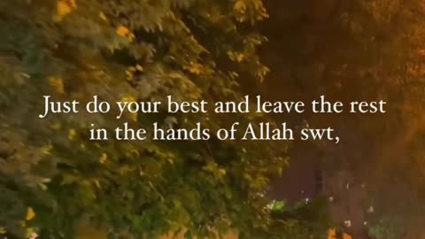 Only Allah Knows..