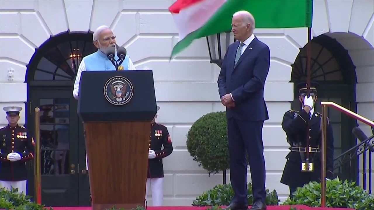 Ceremonial welcome for PM modi at the white house #joebiden #modiinAmerica #modiinUSA