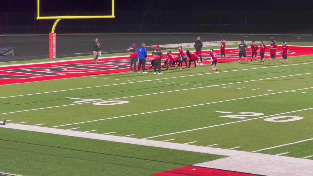 Chilly Feet, Warm Hearts:cam and the team getting prepped for a tournament at Football Practice!"