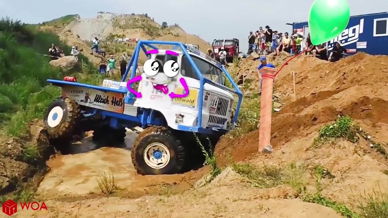 Extreme Monster Truck Off Road Crashes & Fails | Off Road Doodles Vehicle Mud Race | Woa Doodland