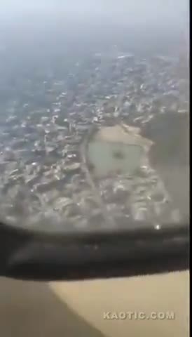 NEPAL PLANE CRASH FILMED FROM INSIDE THE PLANE BY A PASSENGER.