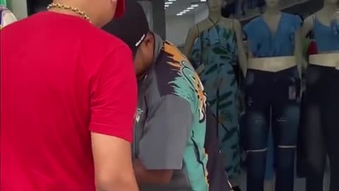 The way he was monitoring after entering his Store