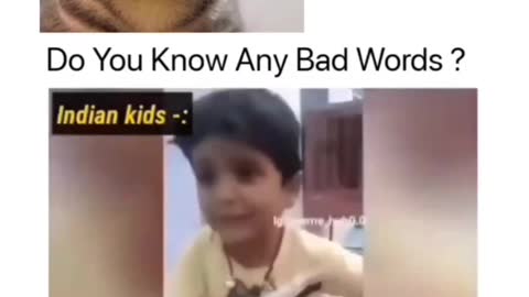 American kids vs Indian kids 😆 || Let see who know bad words