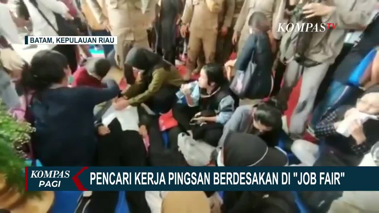 Puluhan Pencari Kerja Pingsan karena Berdesakan di Job Fair Kota Batam