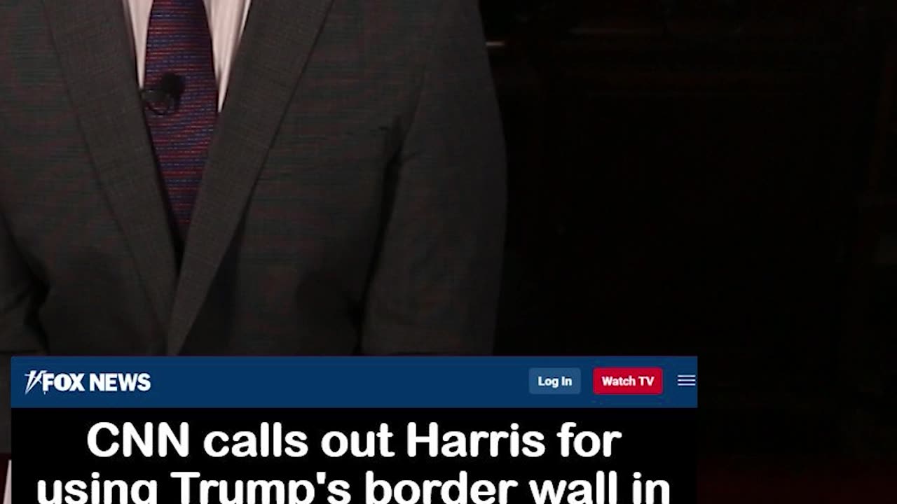 CNN Calls Out Kamala Harris for Using Trump's Border Wall in Campaign Ad