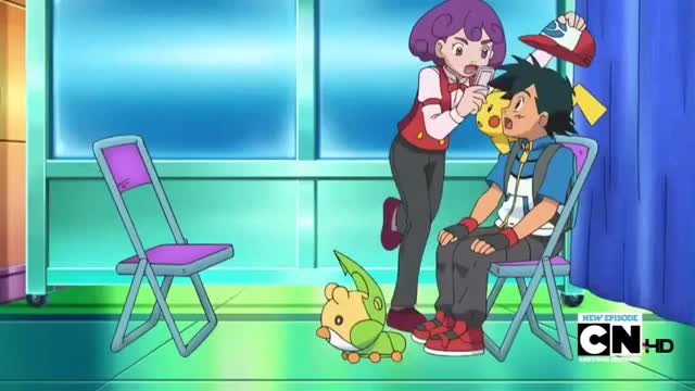 Pokemon Best Wishes: Burgundy evaluates Ash and Sewaddle