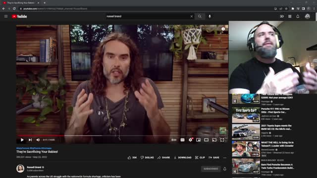 Responding to RUSSELL BRAND ABOUT AMERICANS VS MIGRANTS - BABY FORMULA