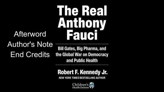 The Real Anthony Fauci Afterword, Author's Notes and End Credits