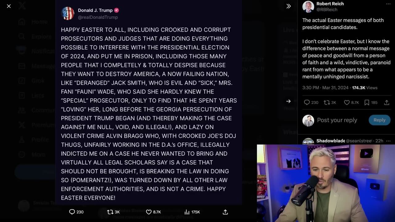 Trump Claims He's 'The Chosen One' In Unhinged Easter Tirade _ The Kyle Kulinski Show