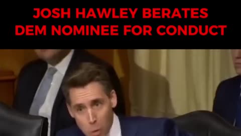 Josh Hawley does not like being Lied to!