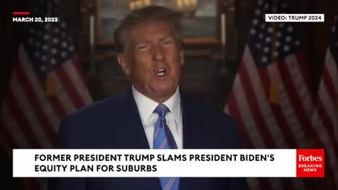 JUST IN- Trump Excoriates Biden For 'Radical Left Attack' On Suburbs