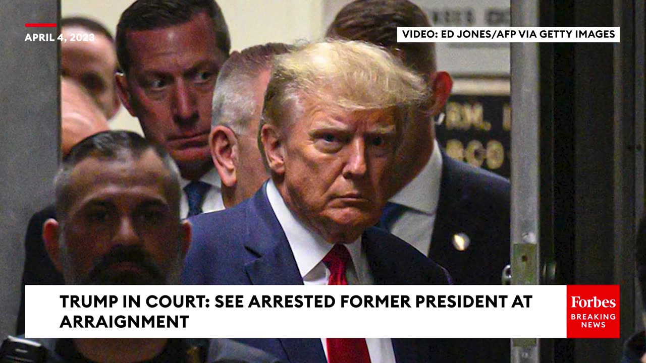 TAKE A LOOK- Photos Released Of Former President Trump In Manhattan Courthouse