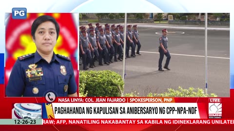 Paghahanda ng kapulisan sa anibersaryo ng C.P.P-N.P.A.N.D.F