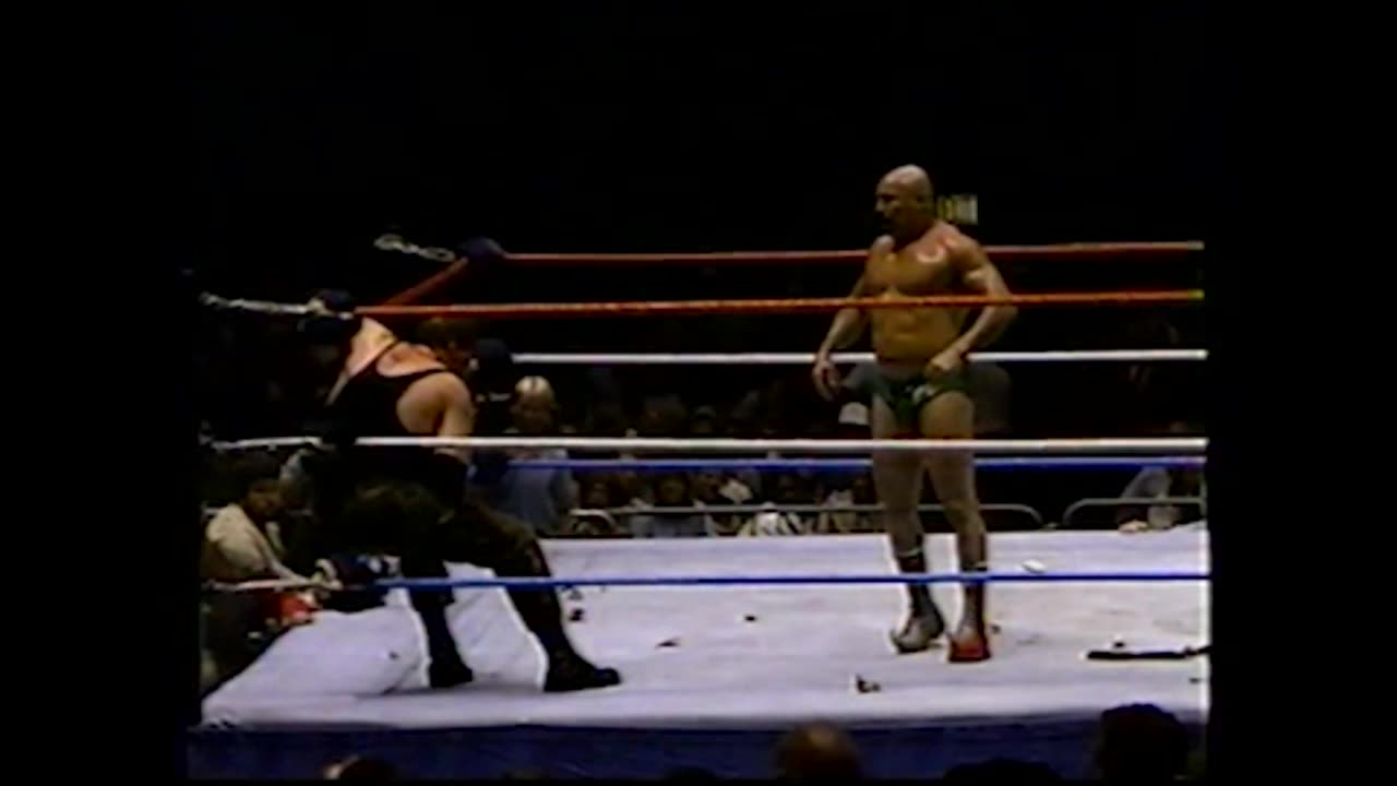 WWF Bootcamp Match SGT. Slaughter VS Iron Sheik