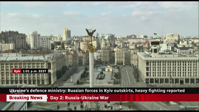 Russian forces reported in Kyiv, closing in on Ukrainian parliament