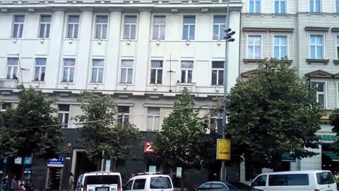 Wenceslas Square (Václavské náměstí) in Prague, Czech Republic