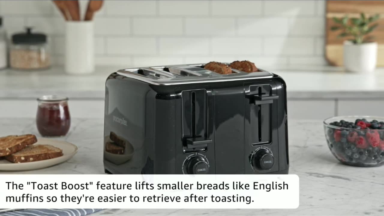 4 Slice Toaster with Extra Wide Slots for Bagels, Cool-Touch https://amzn.to/4334ivz