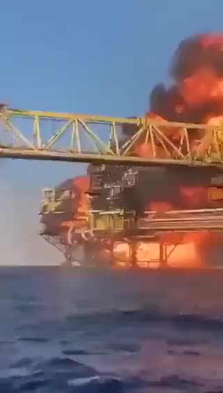 Significant fire at a gas production platform located off the coast of Mexico