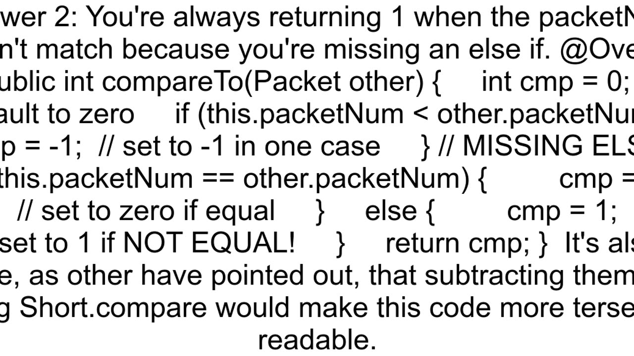 Collectionssort not sorting with compareTo Override