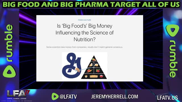 LFA TV CLIP: THE FOOD PYRAMID IS MADE TO MAKE US WEAKER?!