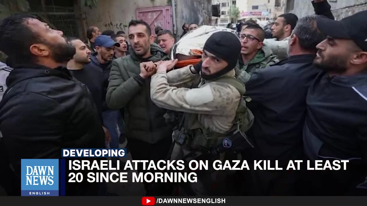 Israeli Kills At Least 20 Palestinians in Gaza Since Dawn _ Dawn News English
